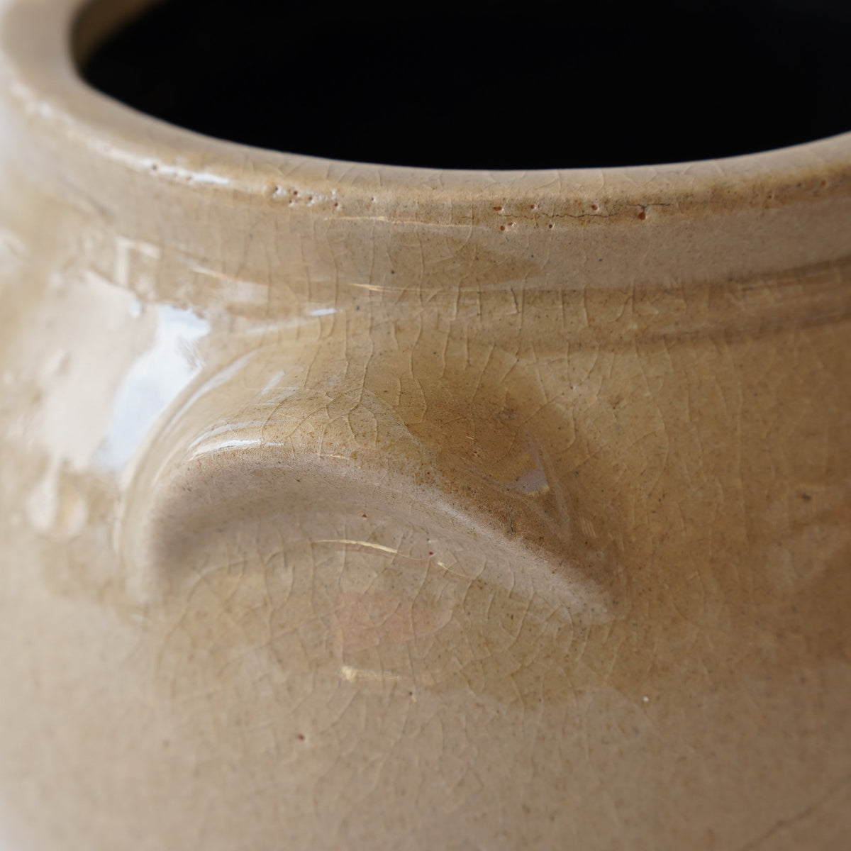 Beige Ceramic Handled Crock - Image 8