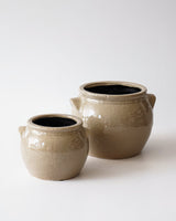 Beige Ceramic Handled Crock - Image 1