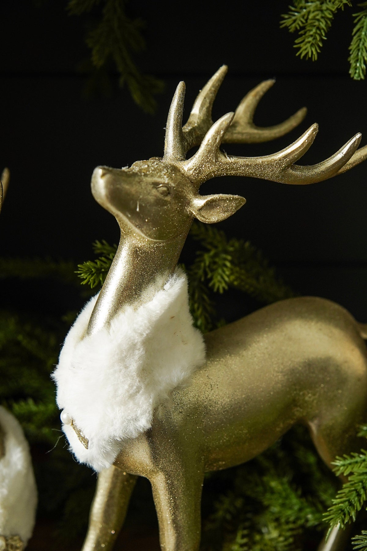 Champagne Gold Deer Figurines, Set of 2 - Image 5