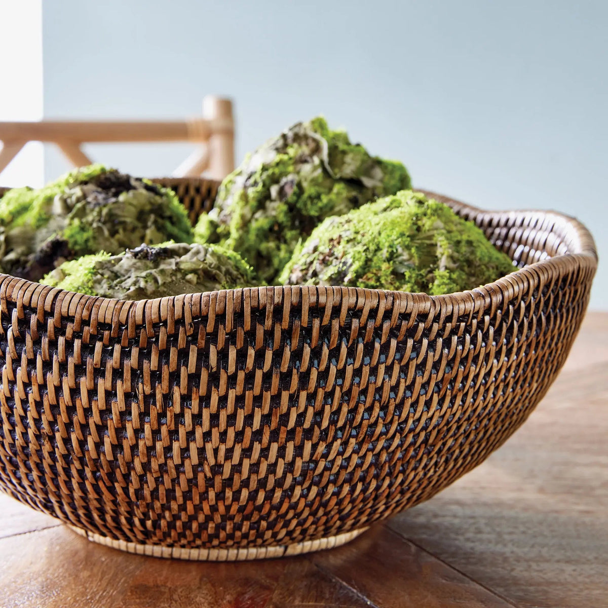 Rattan Scalloped Decorative Bowl - Image 10