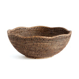 Rattan Scalloped Decorative Bowl - Image 2