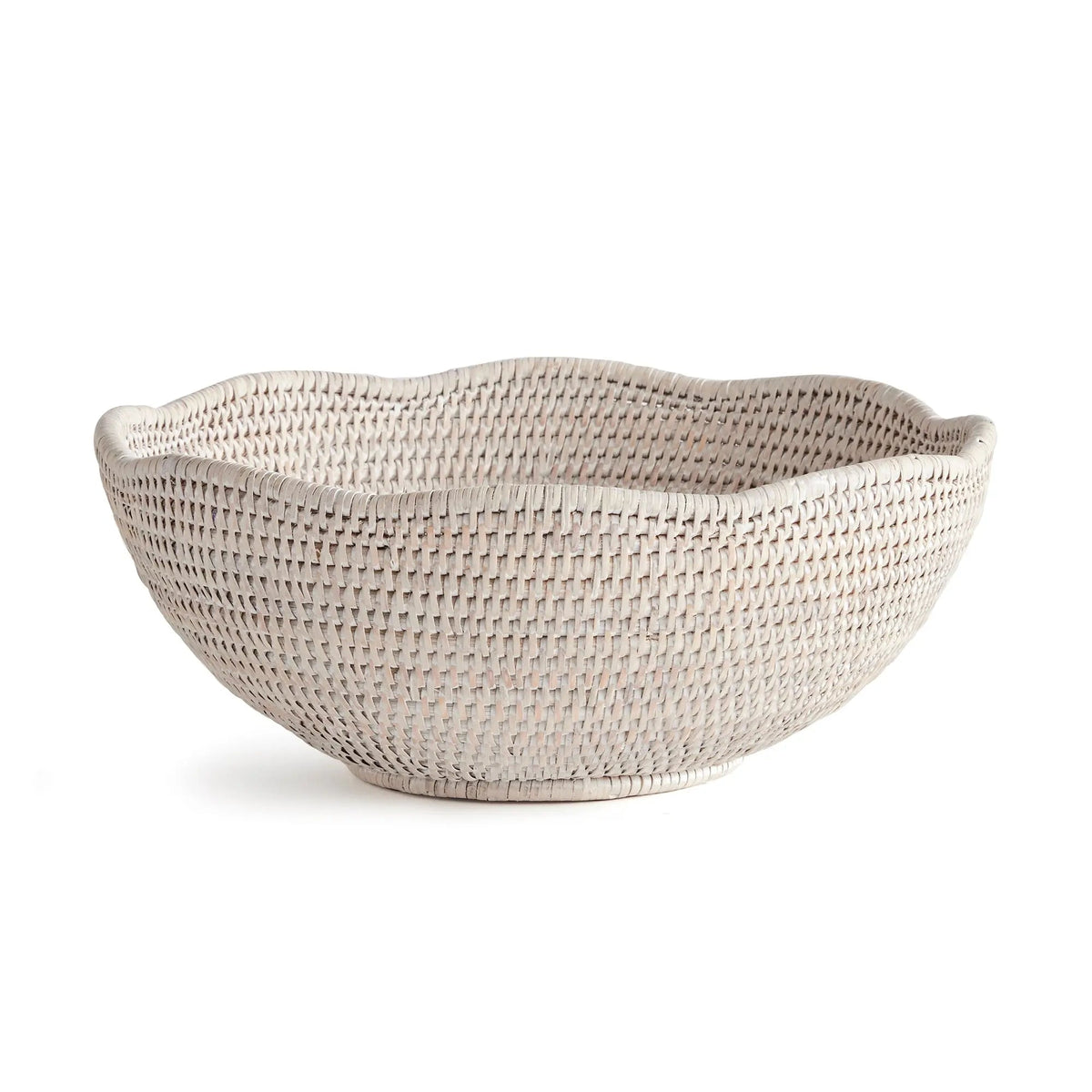Rattan Scalloped Decorative Bowl - Image 13