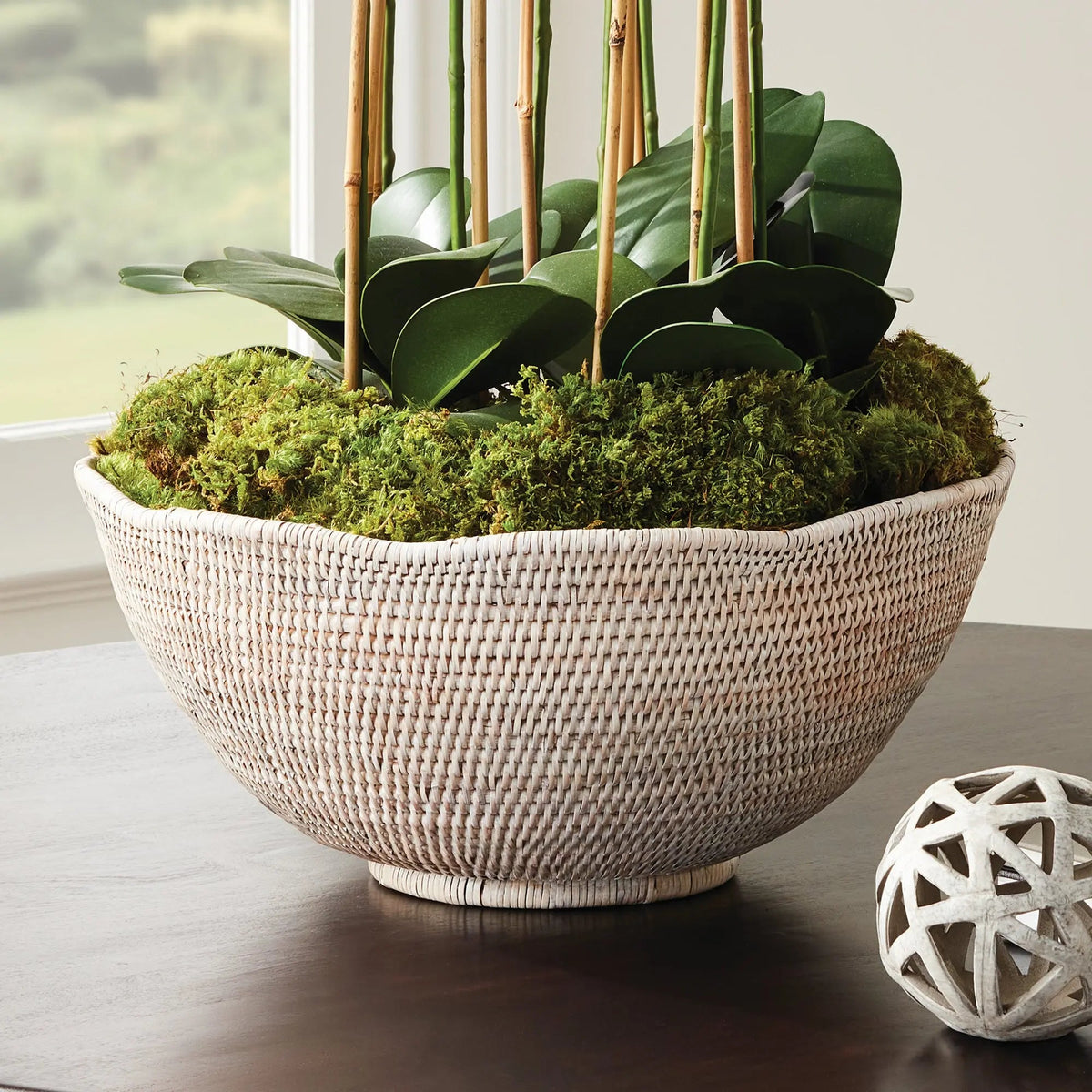 Rattan Scalloped Decorative Bowl - Image 17