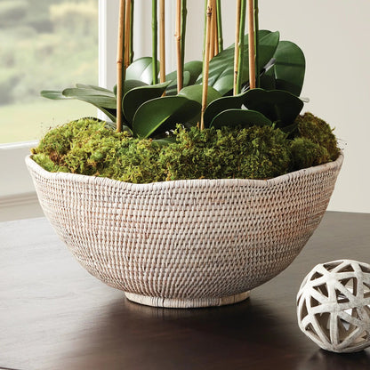 Rattan Scalloped Decorative Bowl - Image 17