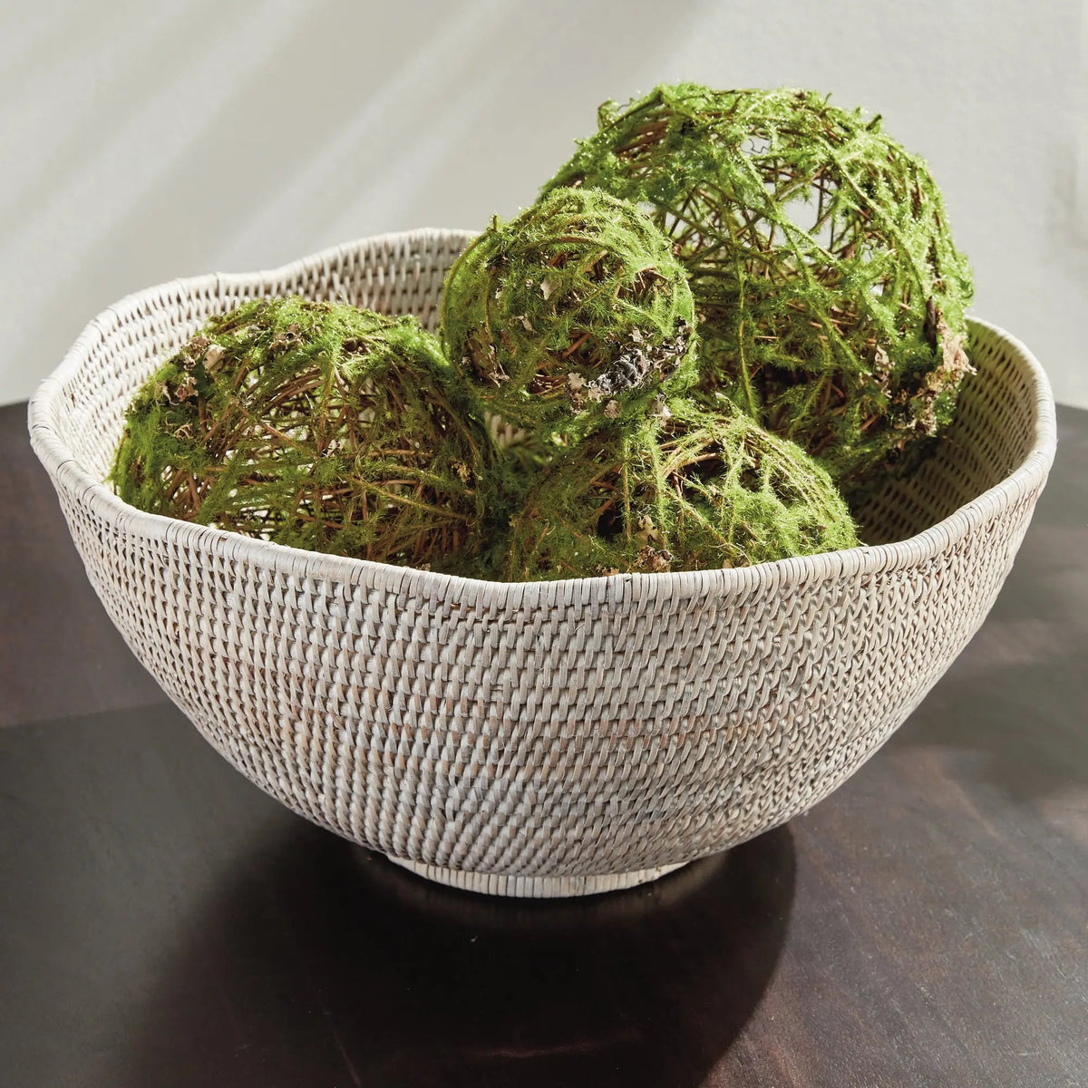Rattan Scalloped Decorative Bowl - Image 19