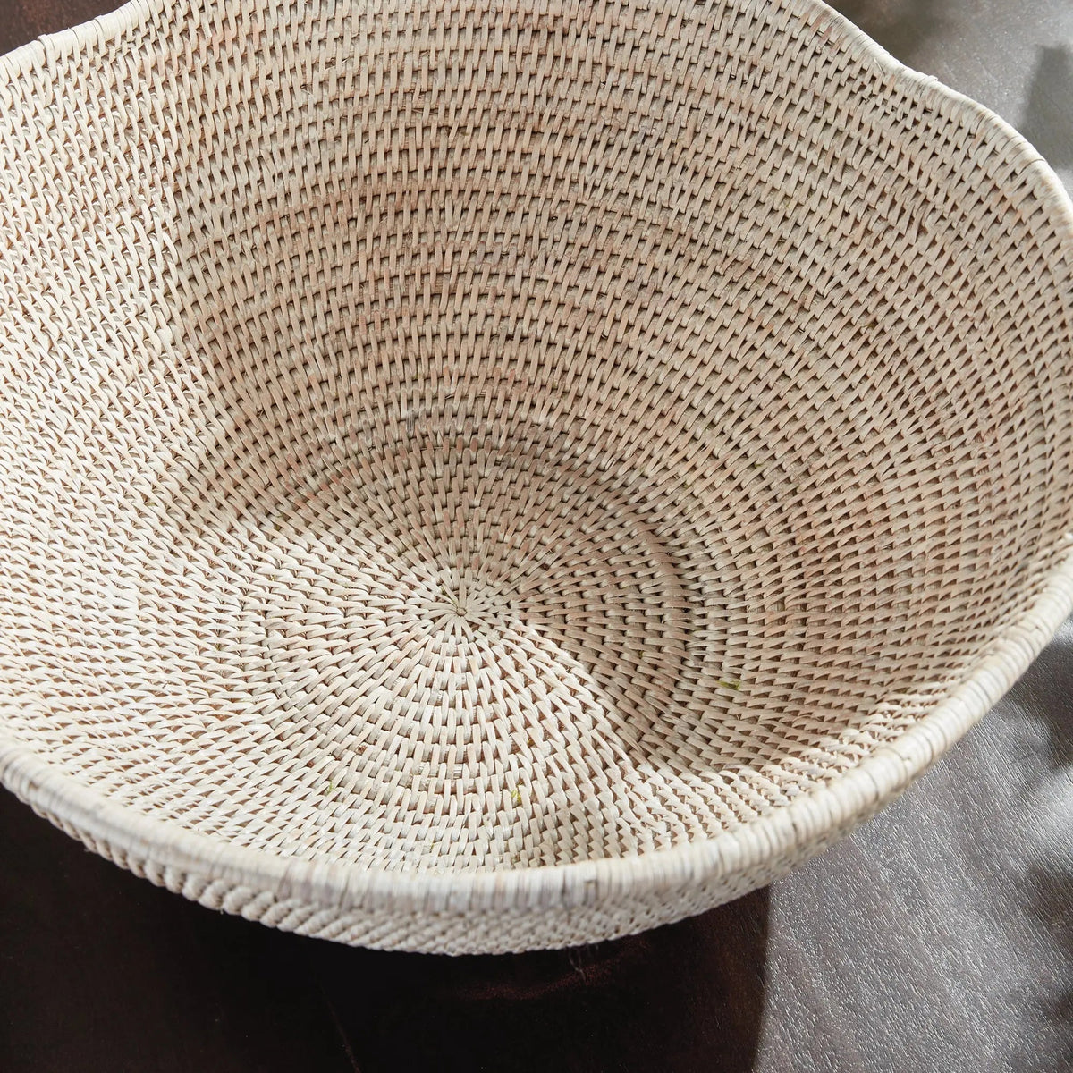 Rattan Scalloped Decorative Bowl - Image 21