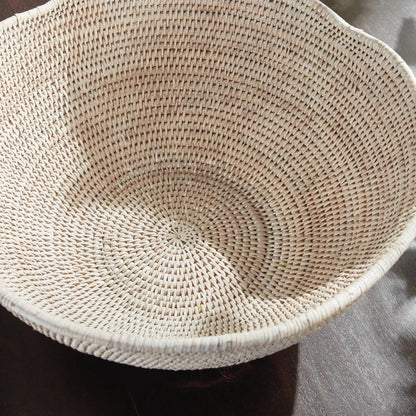 Rattan Scalloped Decorative Bowl - Image 21