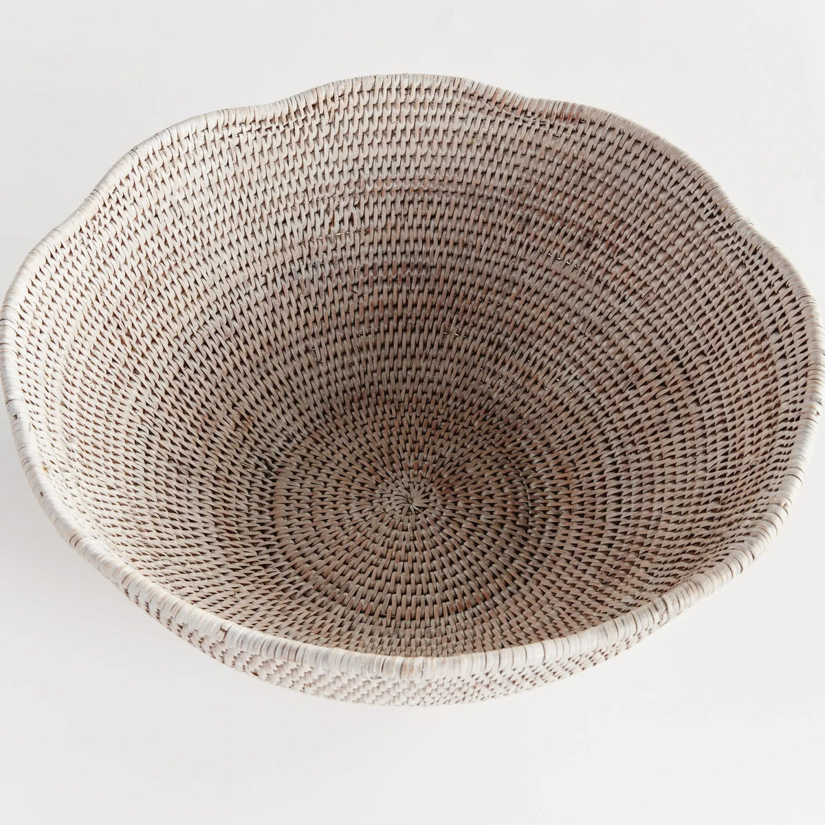Rattan Scalloped Decorative Bowl - Image 14