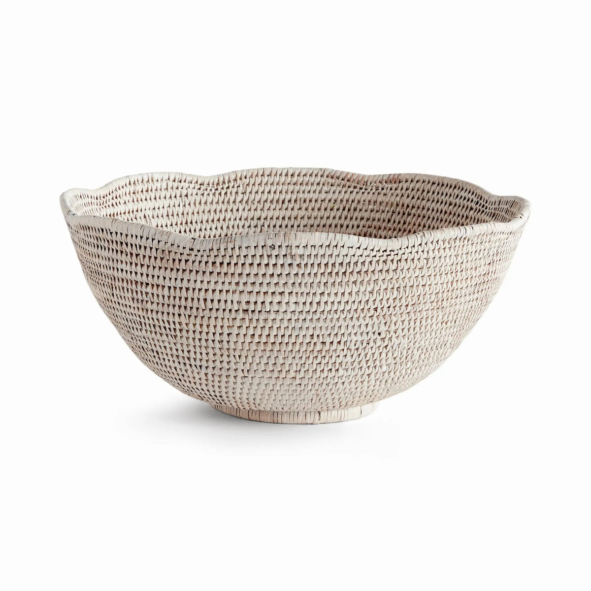 Rattan Scalloped Decorative Bowl - Image 15