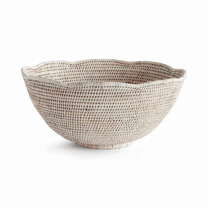 Rattan Scalloped Decorative Bowl - Image 15