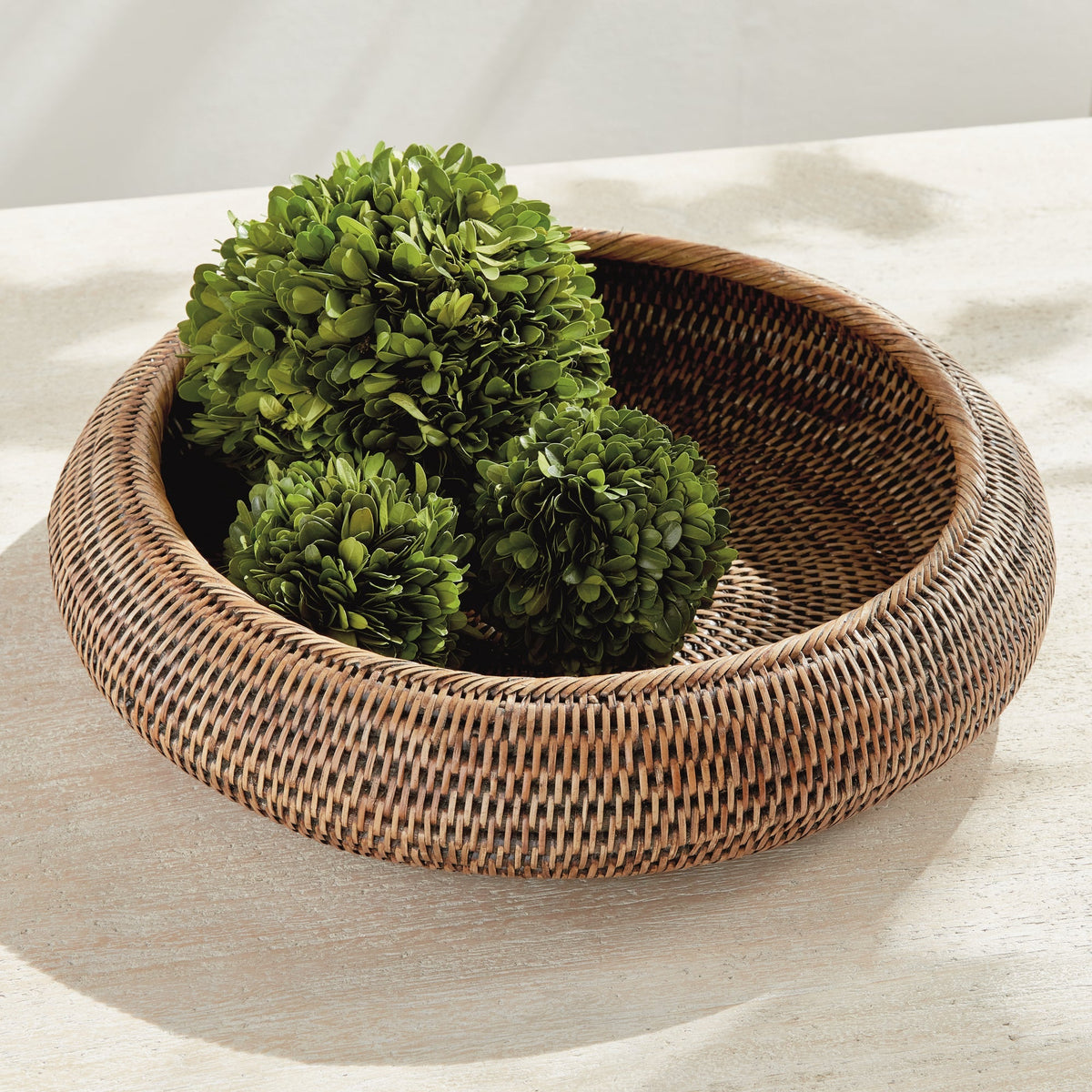 Rattan Shallow Display Bowls, Set of 2 - Image 17