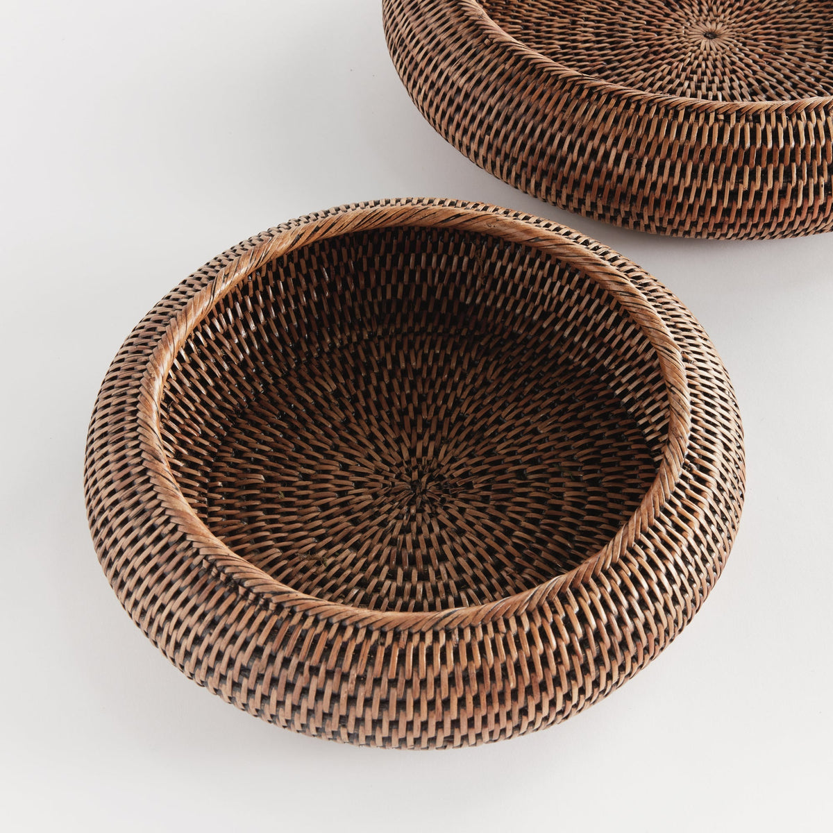 Rattan Shallow Display Bowls, Set of 2 - Image 12