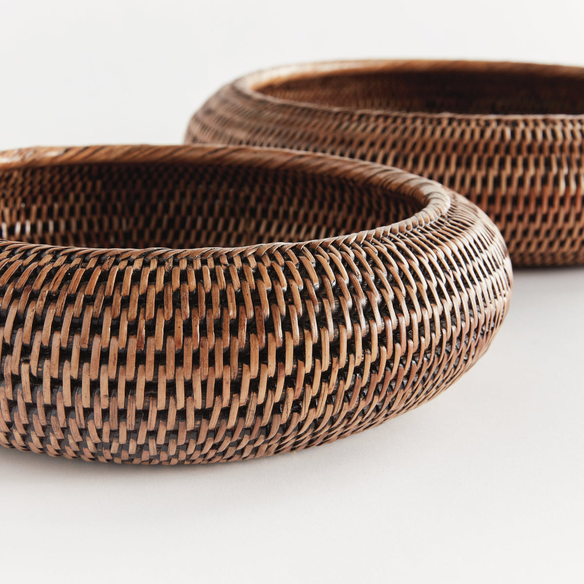 Rattan Shallow Display Bowls, Set of 2 - Image 13