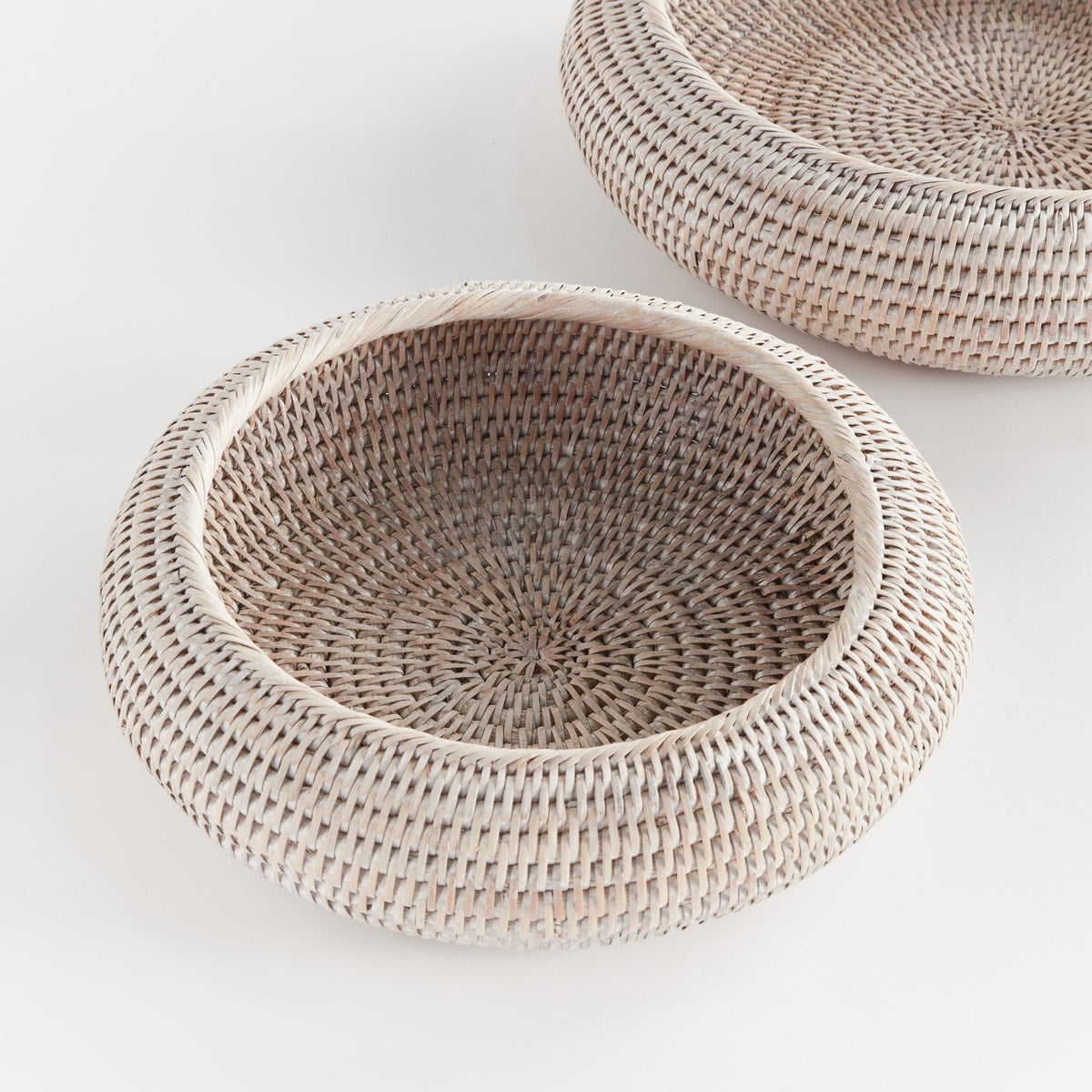 Rattan Shallow Display Bowls, Set of 2 - Image 3