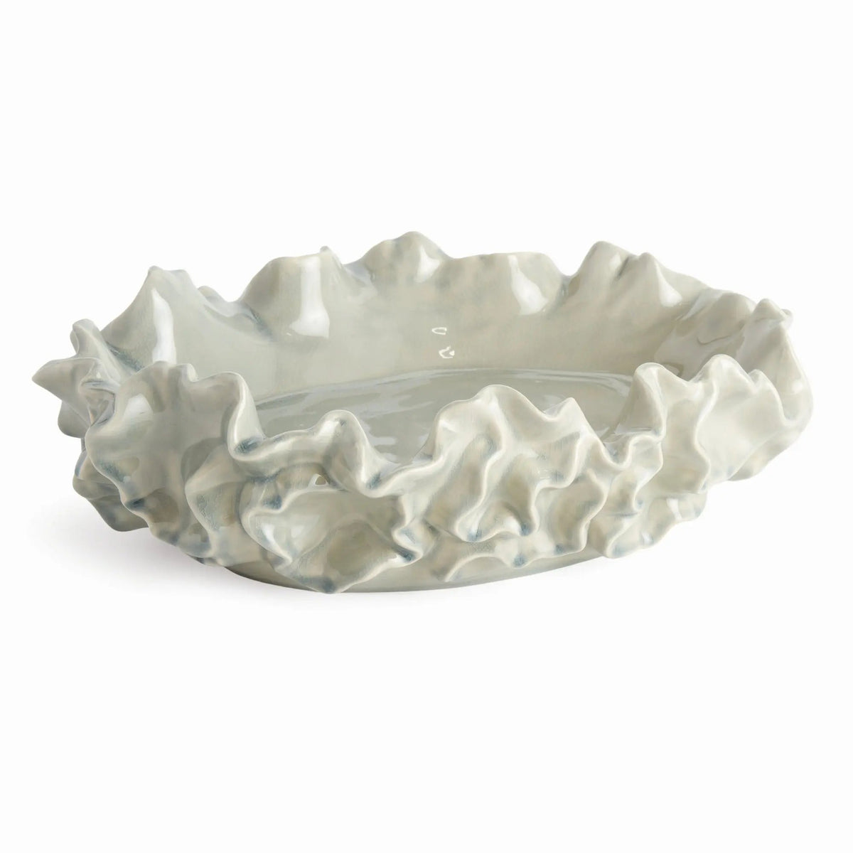 Ruffled Stoneware Decorative Bowl - Image 15