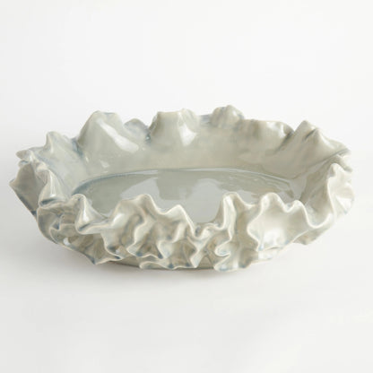 Ruffled Stoneware Decorative Bowl - Image 16