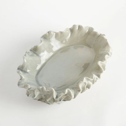 Ruffled Stoneware Decorative Bowl - Image 18